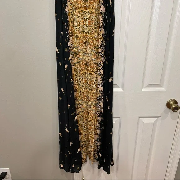 Free People Intimately Morning Song Printed Maxi Slip Dress Women Large Tank Top - Picture 8 of 12